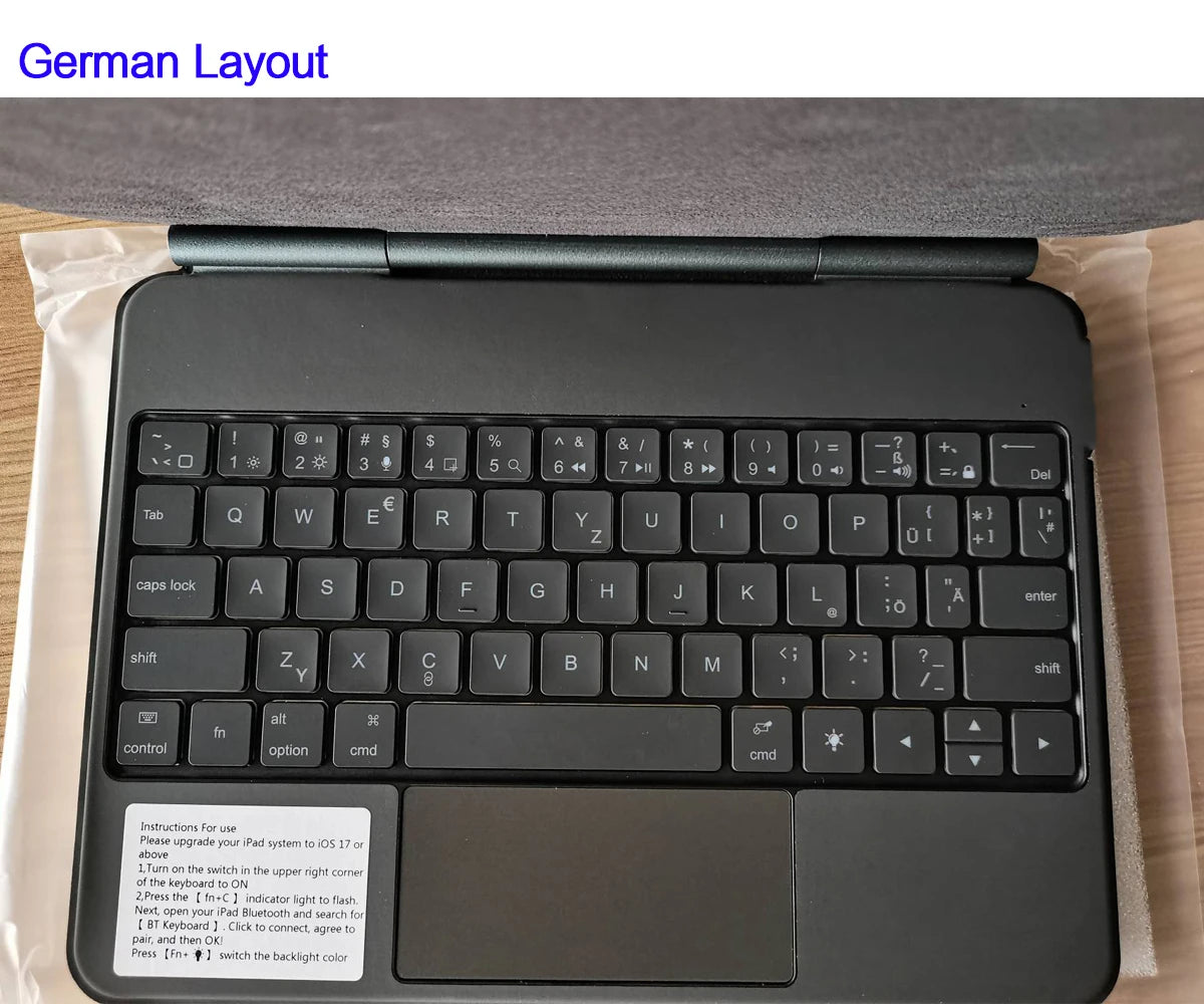Magic Keyboard for iPad 11th Gen Backlit Magnetic Folio