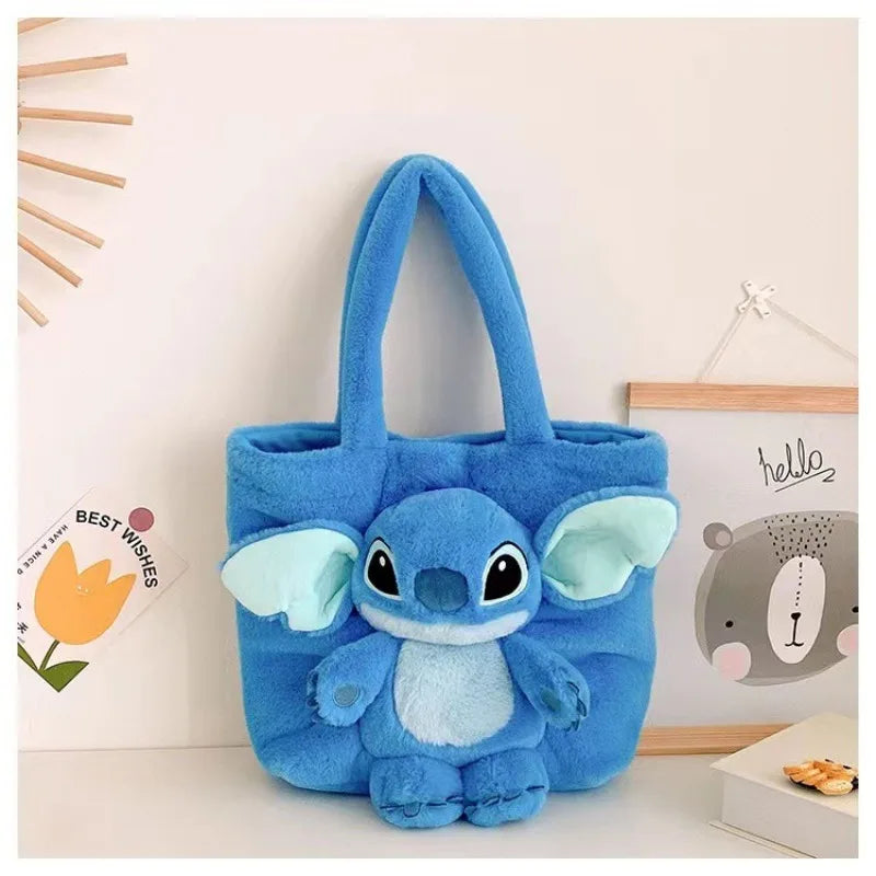 Disney Stitch Plush Shoulder Bag Cute Strawberry Bear - Smarsty