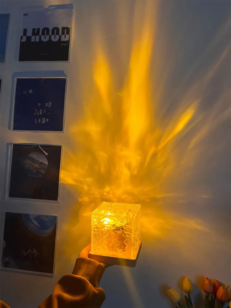 Dynamic Rotating Water Ripple Projector Night Light - Smarsty