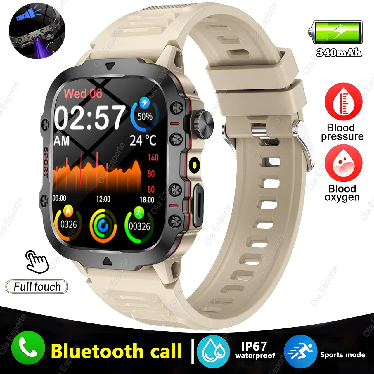 Xiaomi Military Smart Watch for Men with Health Monitor - Smarsty