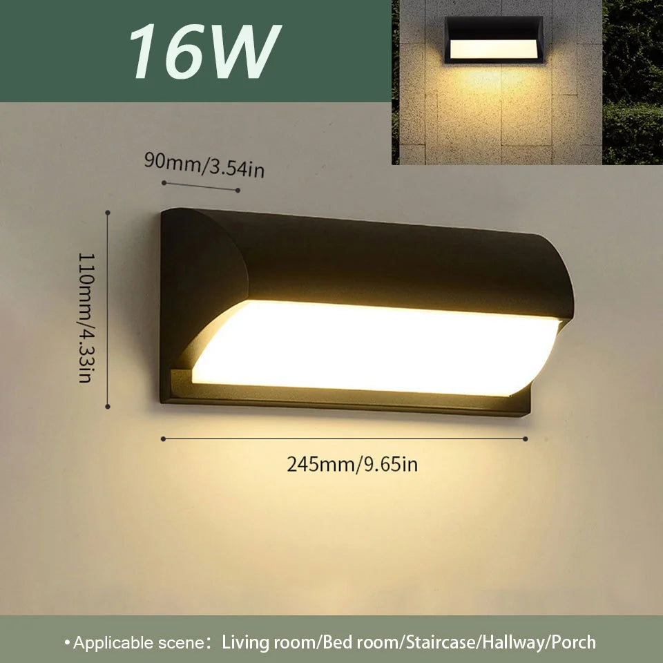 Waterproof LED Outdoor Wall Light with Motion Sensor - Smarsty