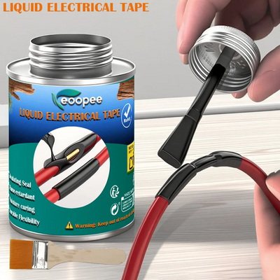 Liquid Waterproof Electrical Tape Epoxy Resin Black Glue Quick Drying Sealant For Wires And Cables Home Use Fix Line Glue - Smarsty