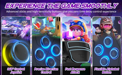 Bluetooth 5.2 Joy Controller with RGB LED for Nintendo Switch - Smarsty