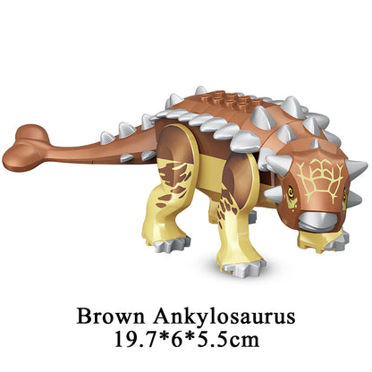 Jurassic Dinosaur World Brutal Raptor T-Rex Triceratops Indominus Rex Model Building Blocks Dino Velociraptor Figure Bricks Toys