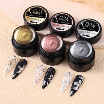 Metallic Chrome Gel Nail Polish for Stunning French Art - Smarsty