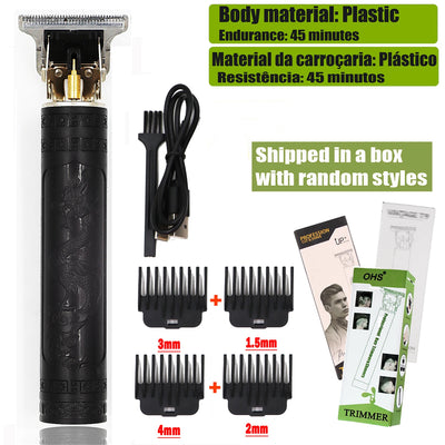 T9 Hair Clipper Repair Beard Shaving Body Hair Trimmer Clippers Electric Machine Men Haircut Machine 0mm Barber Shaver - Smarsty