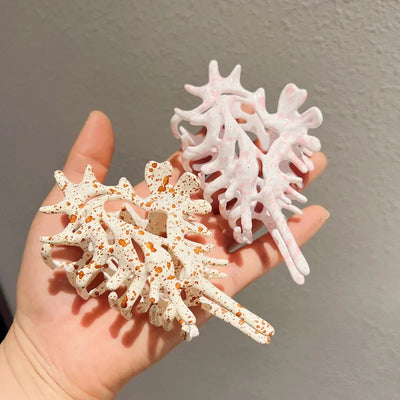 Colorful Conch Shell Hair Claw Clip For Summer Beach - Smarsty