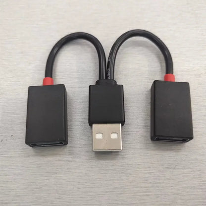 Car USB Hub 1 In 2 Out Charging Cable CompactLight