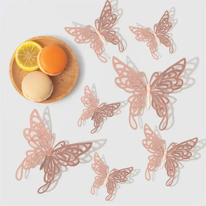3D Hollow Butterfly Wall Stickers for Kids Room Decor - Smarsty
