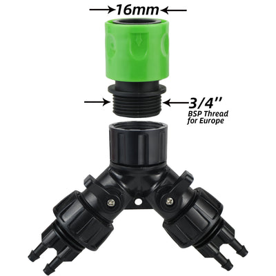 KESLA 4-Way Drip Irrigation Tap Adapter for Gardens - Smarsty