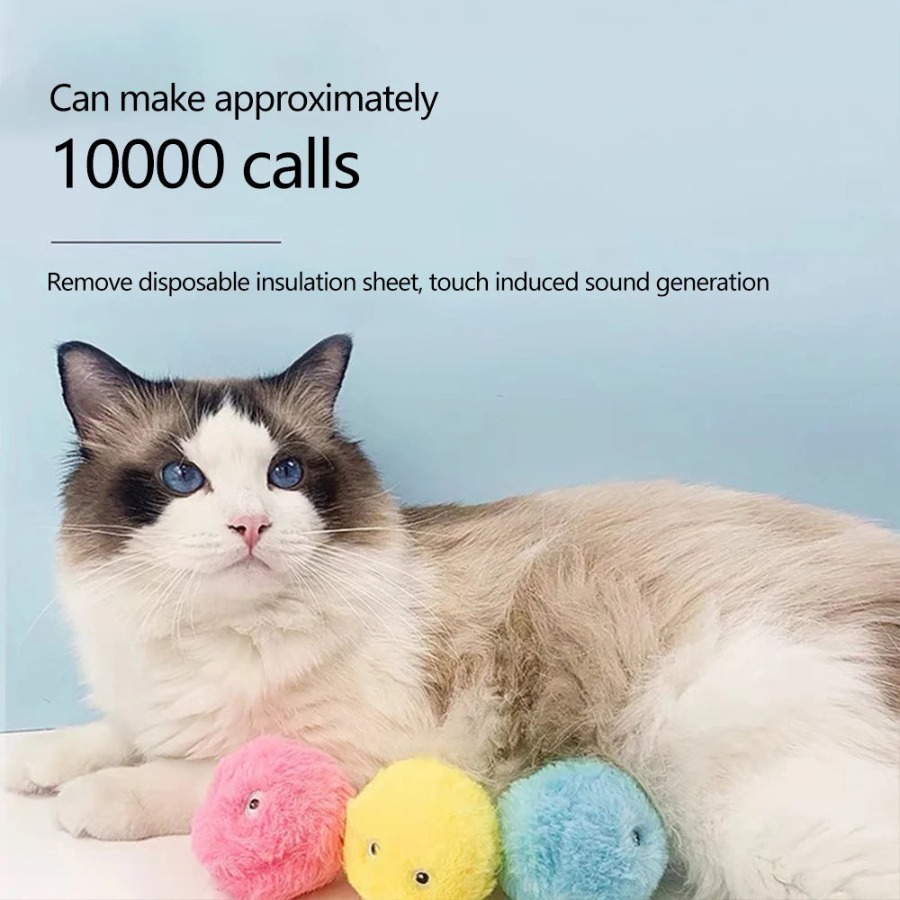 Interactive Sound Balls for Cats Plush and Soft - Smarsty