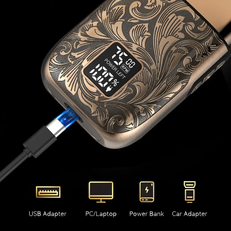 Ufree Close Shaver Electric Foil Shavers for Men, 3-Speed Electric Razor,  Home appliance, Face Shaving Beard Trimmer with LCD