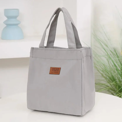Large Capacity Insulated Lunch Bag With Sturdy Top Handle - Smarsty