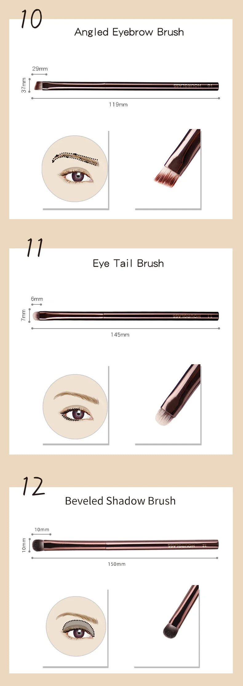 Hourglass Professional Makeup Brush for Versatile Application - Smarsty