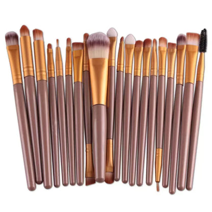 20 Piece Professional Eyeshadow Brush Set for Flawless Makeup Application - Smarsty