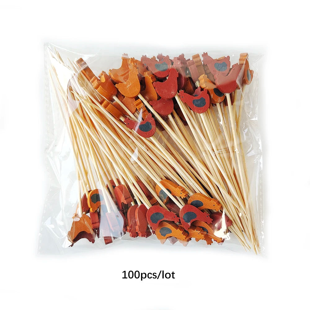 Easter Disposable Bamboo Skewers for Festive Decor - Smarsty