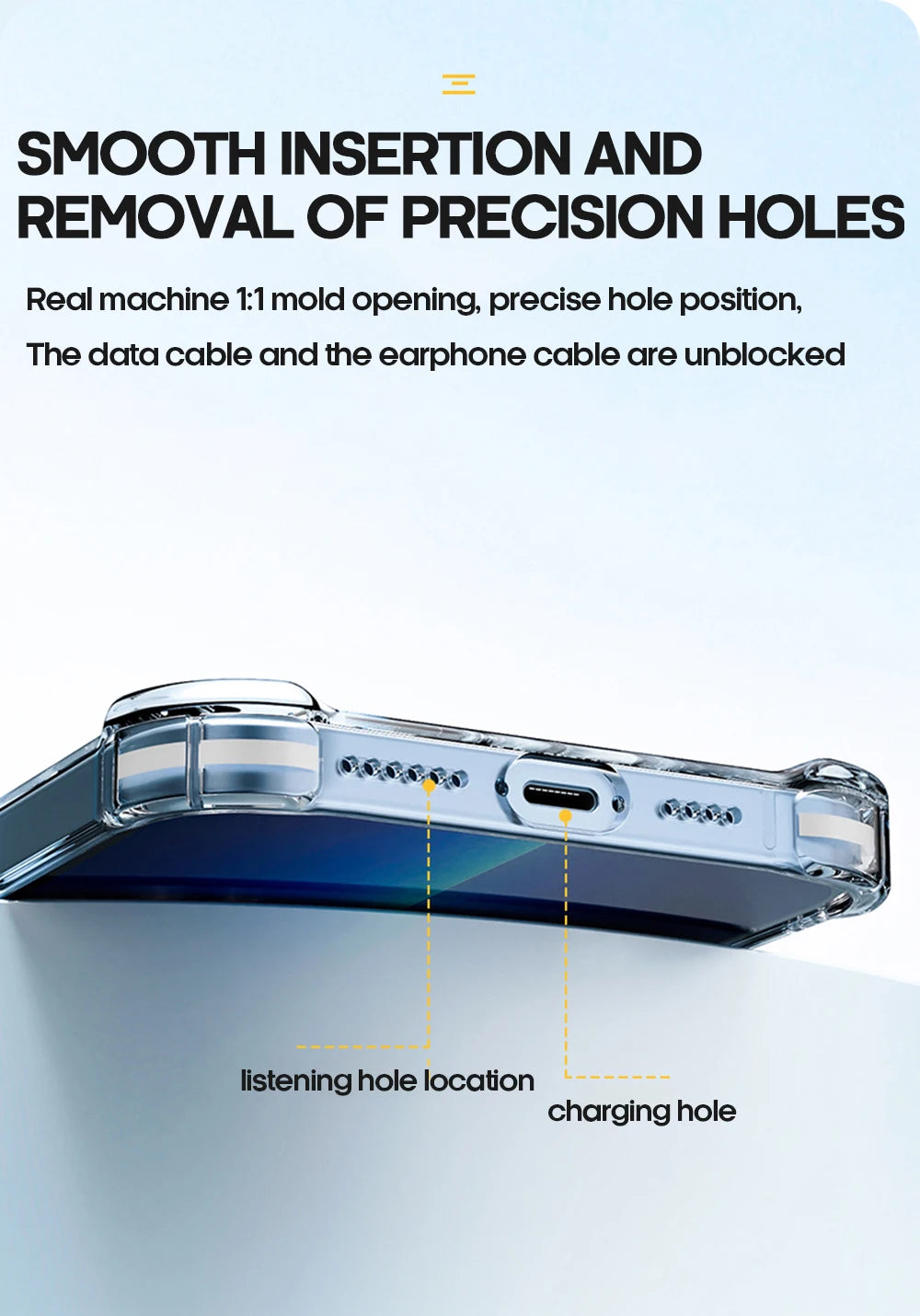 Smarsty Shockproof Clear Phone Case With Lens Protection Pro Max -