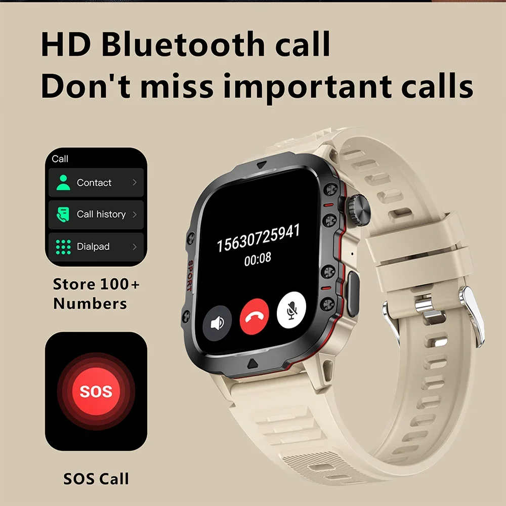 Smart Waterproof Fitness Smartwatch with Bluetooth Call - Smarsty