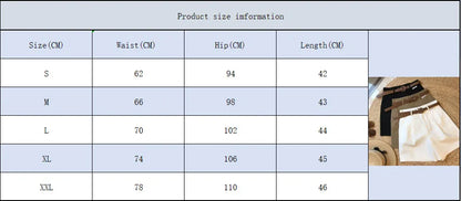 [Delivery belt] Summer new wide leg shorts Thin cotton A-frame shorts Office ladies classic loose casual zipper shorts for women - Smarsty