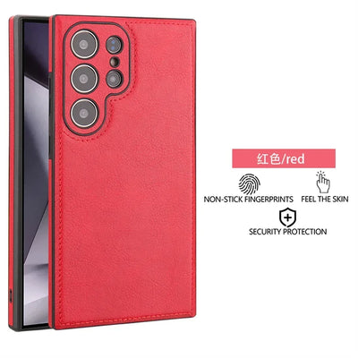 Premium PU Leather Shockproof Phone Case With Slim Bumper - Smarsty