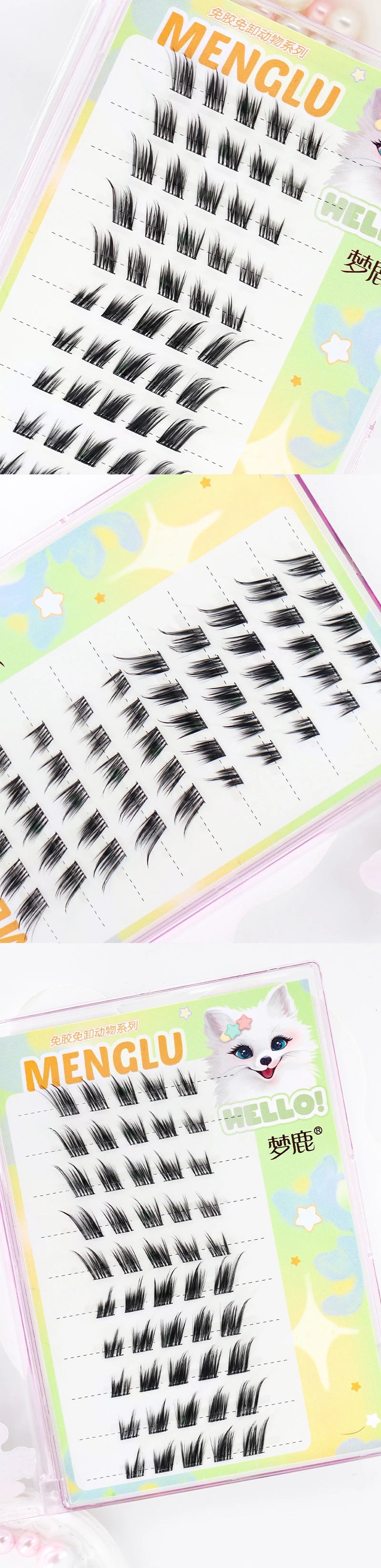 Self Adhesive Cluster Lashes for Effortless Application - Smarsty