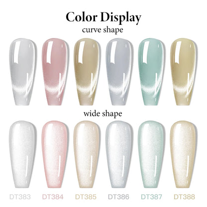 Magnetic Pink Silver Glitter Gel Nail Polish 7ml - Smarsty