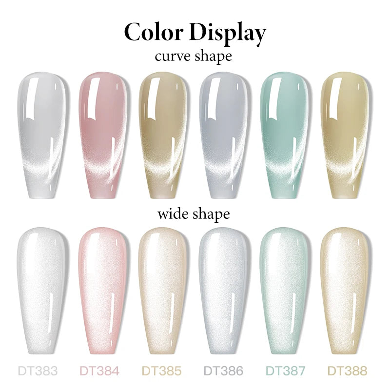 Magnetic Pink Silver Glitter Gel Nail Polish 7ml - Smarsty