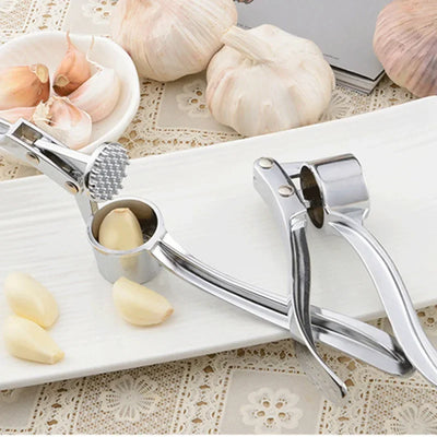 Stainless Steel Garlic Press Crusher Mincer Handheld Garlic Smasher Squeezer Manual Press Grinding Tool Kitchen Accessories by Smarsty