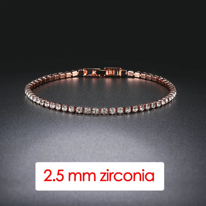 Trendy Women's Tennis Bracelet with AAA+ Cubic Zirconia - Smarsty