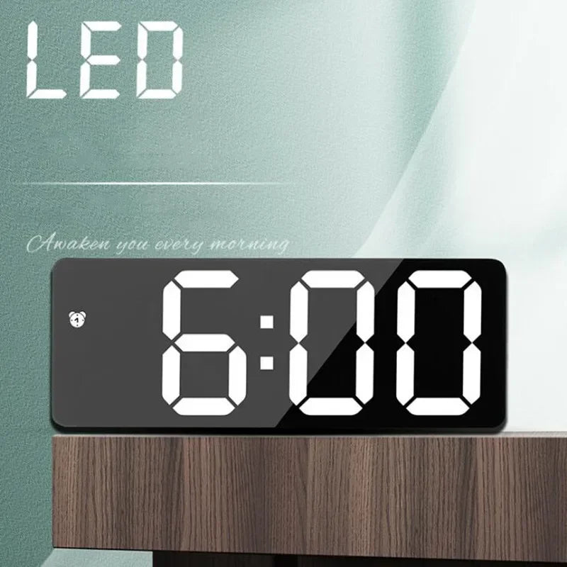 Acrylic Digital Alarm Clock with Voice Control Feature - Smarsty
