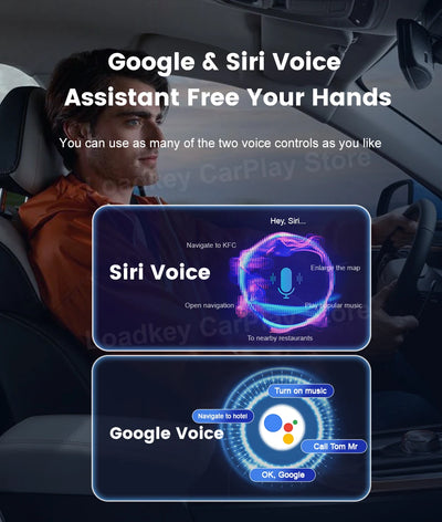 Wireless CarPlay Android Auto Adapter For All Cars Spotify - Smarsty