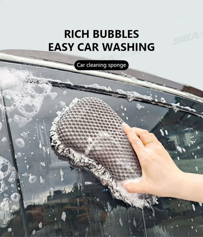 Two Sided Microfiber Car Wash Sponge For Scratch Free Care - Smarsty