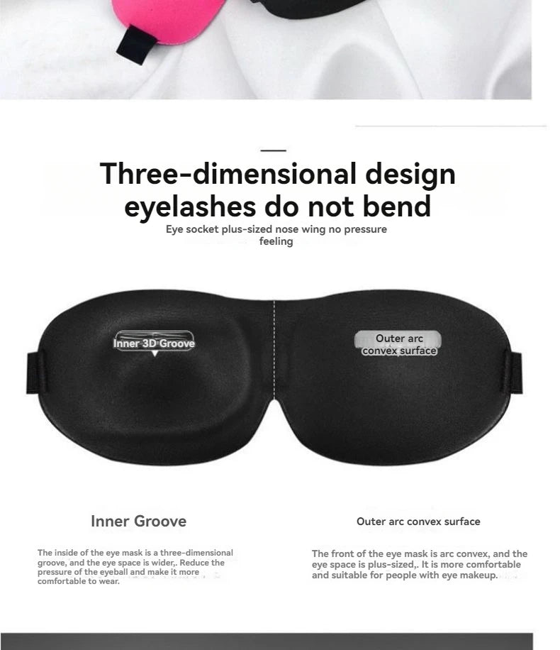 3D Non-Marking Eye Mask for Comfortable Sleep - Smarsty