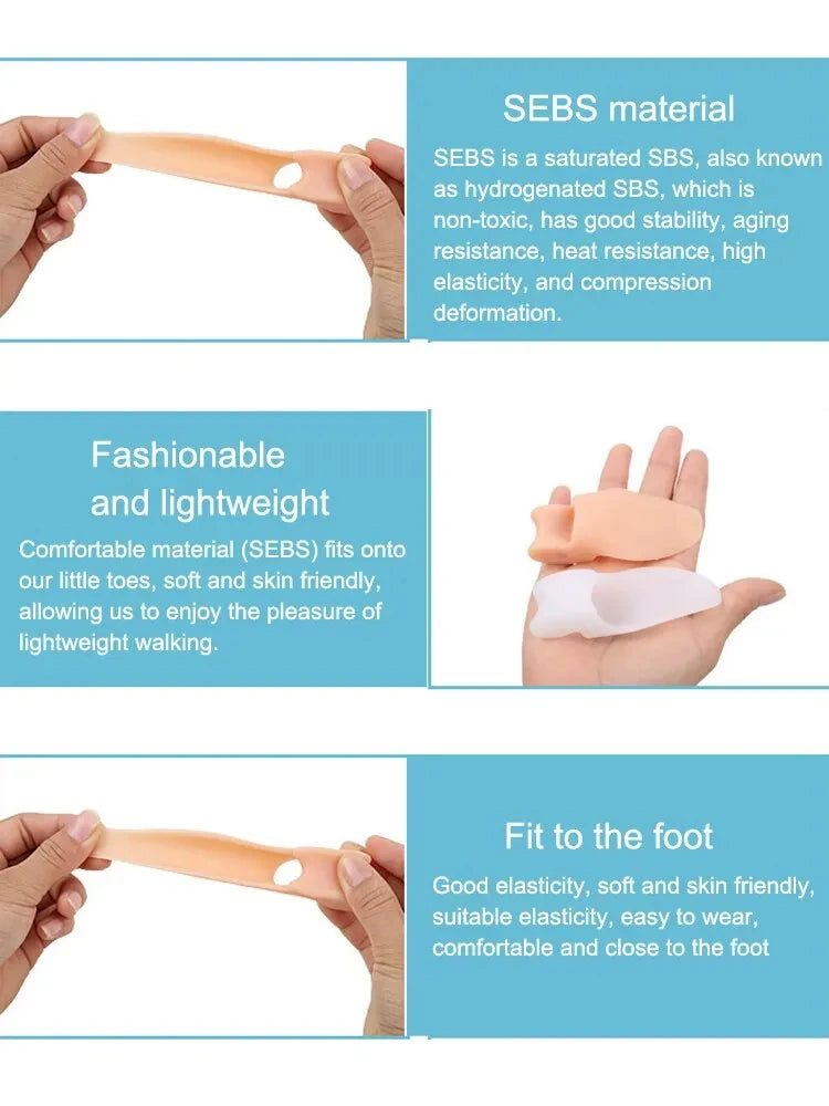 Silicone Toe Splitter Device for Hallux Valgus Relief - Smarsty