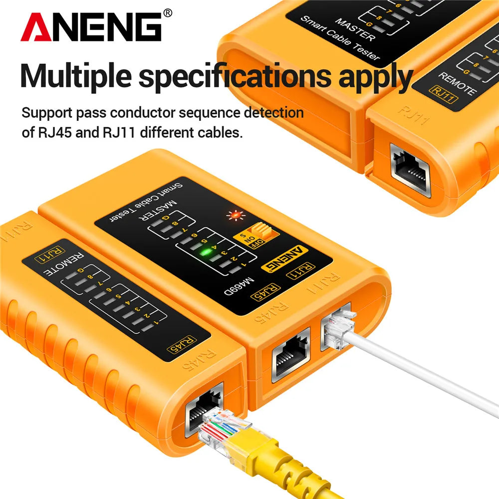 ANENG M469D Network Analyzer Tester for RJ45 and RJ11 - Smarsty