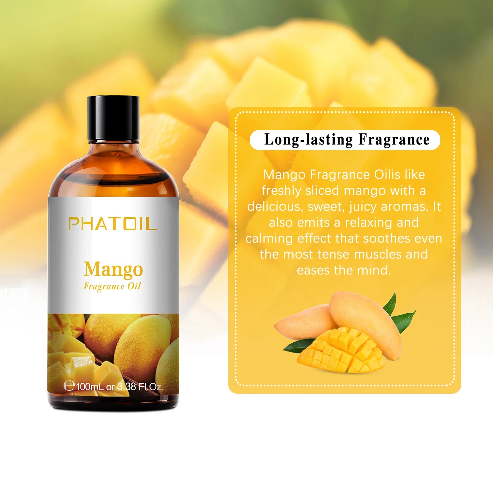 PHATOIL 100ml Aromatherapy Fragrance Oil Pure Essential Oils - Smarsty