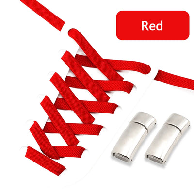 NEW NoTie Shoelaces Magnetic Shoe Laces Clip Flat Elastic Stretch Laces Sneakers Woman Men Children Casual Shoelace for AJ AF1 - Smarsty