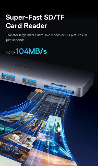Versatile 4K USB-C Hub with HDMI and Thunderbolt Support - Smarsty