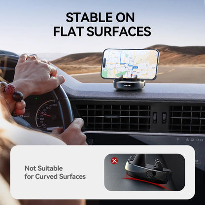 Car Phone Mount Dashboard One Handed Operation 360 Rotation - Smarsty