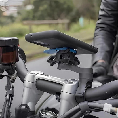Handlebar Phone Mount With Shock Absorption Quick Lock - Smarsty