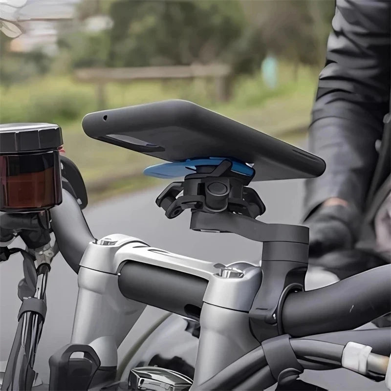 Handlebar Phone Mount With Shock Absorption Quick Lock - Smarsty
