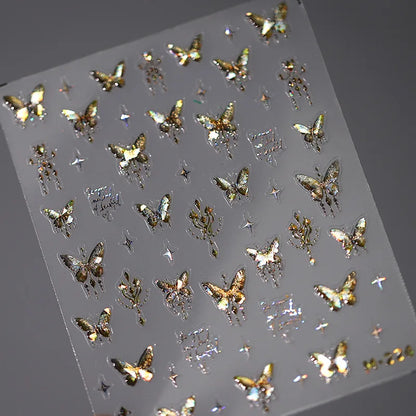 Kawaii Butterfly Nail Stickers for Stunning Manicure Decor - Smarsty
