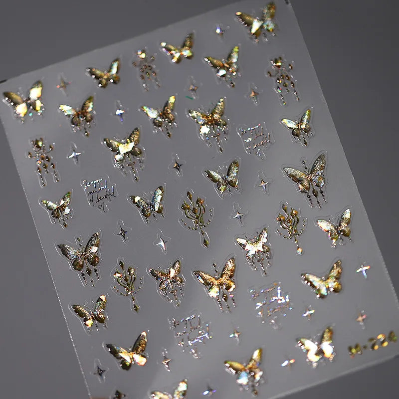 Kawaii Butterfly Nail Stickers for Stunning Manicure Decor - Smarsty