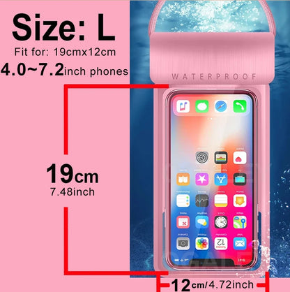 IPX8 Universal Waterproof Bag Cell Phone Pouch Case Water Proof Underwater Dry Bag For iPhone 17 Pro Max 16 Xiaomi Samsung Cover