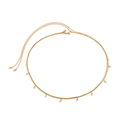 Boho Rhinestone Star Moon Belly Chain for Summer - Smarsty