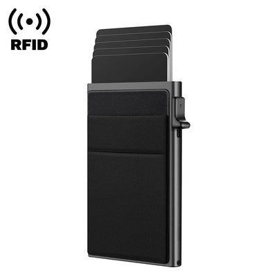 Rfid Credit Card Holder Men Thin Slim Mini Minimalist Wallets Luxury Metal Bank ID Cardholer Case Wallet for Men Carteras Choice - Smarsty