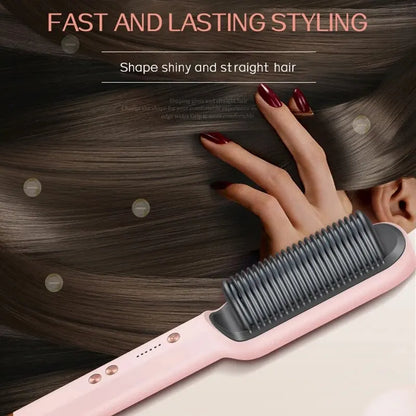 KSKIN 2 in 1 Hair Straightener Brush for Smooth Styling - Smarsty