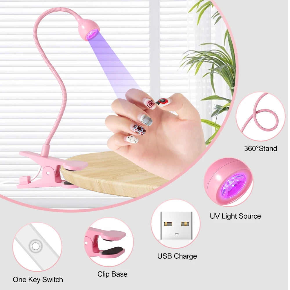 Mini Portable UV Nail Lamp for Quick Gel Drying - Smarsty