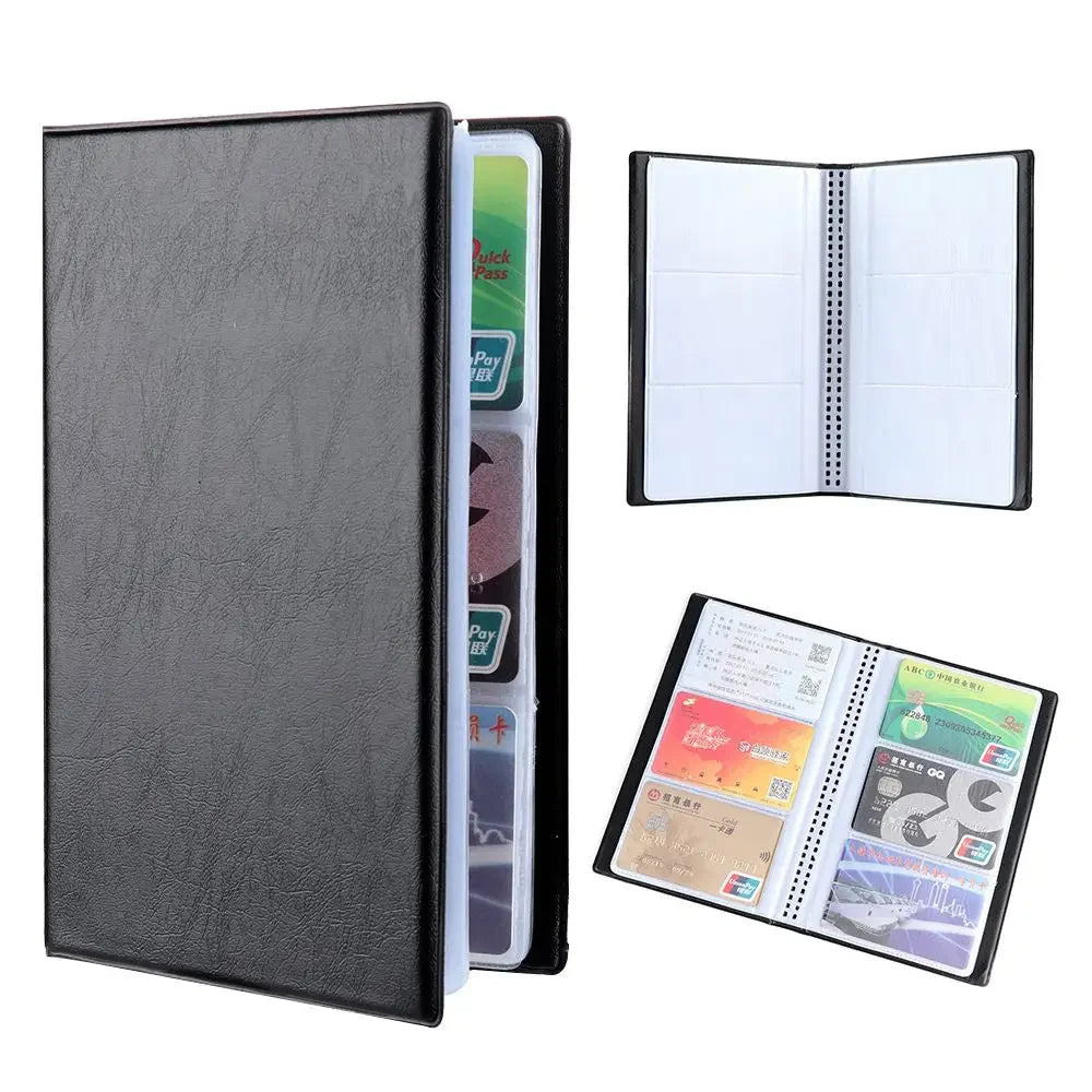40/120/180/240/300 Cards ID Credit Card Holder Book Case Organizer Leather Business Cards ID Credit Card Holder Case Cards Album