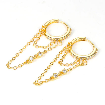Trendy Long Tassel Drop Earrings for Women in Stainless Steel - Smarsty